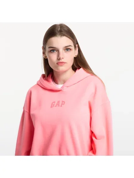 Φούτερ GAP Pg Cropped Po Hood Pink S ροζ