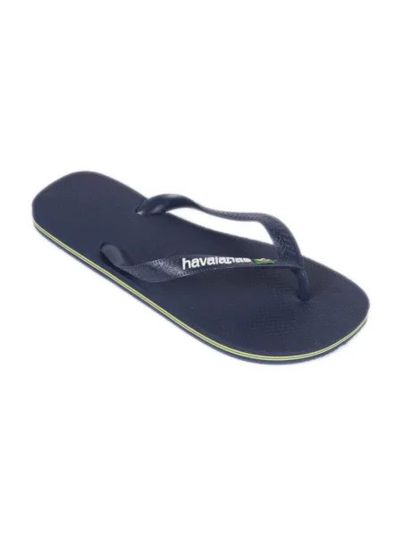Klapki Havaianas z logo niebieskie