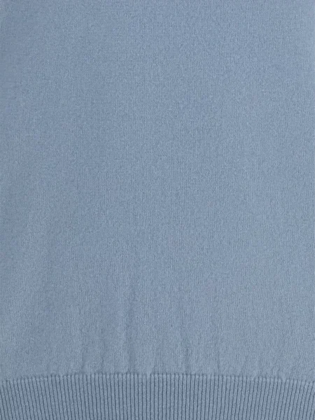 Кашмирен пуловер Piacenza Cashmere с кръгло деколте синьо
