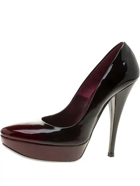Pantofi cu toc Loriblu din piele cu platformă negru