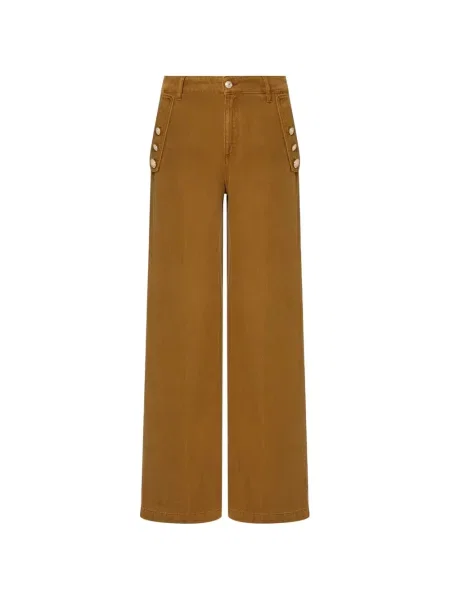 Pantaloni Liu Jo evazate maro
