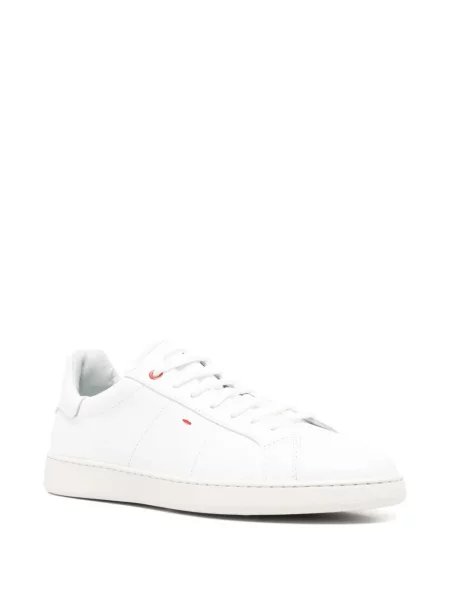 Bőr sneaker Kiton fehér