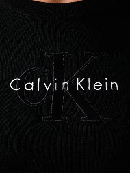 Calvin Klein Jeans рокля тип пуловер от черно