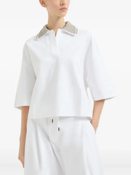 Tricou Brunello Cucinelli alb