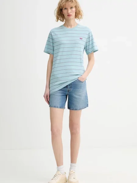 Traper kratke hlače Levi's MID THIGH plava