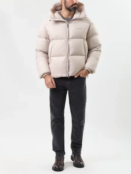 Пуховик Armani Exchange бежевий