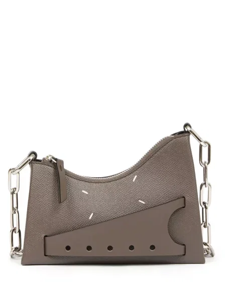 Torebka hobo Maison Margiela skórzana brązowa