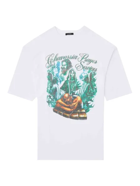 Tricou Willy Chavarria cu imagine alb