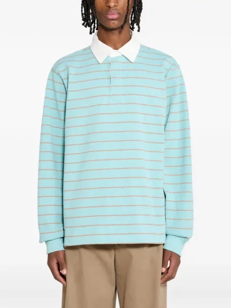 Lung tricou polo Stüssy albastru