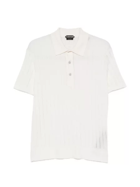 Scurt tricou polo Tom Ford tricotate