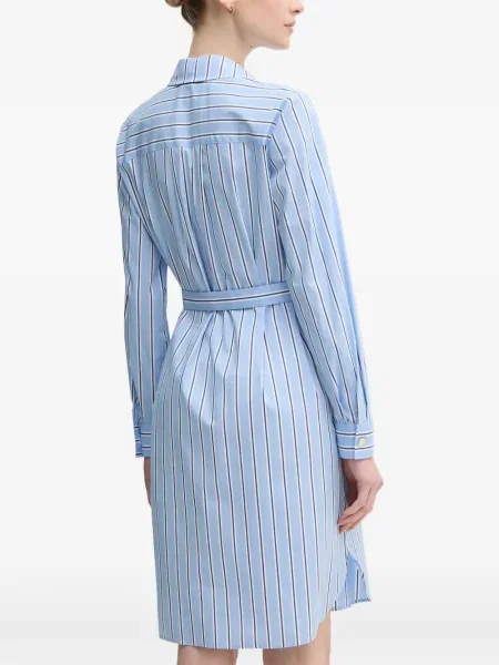 Rochie tip cămașă Marc Aurel de costum albastru