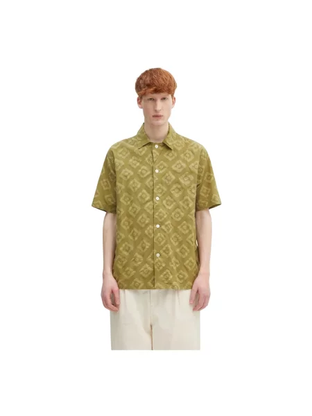 Norse Projects koszula Mads Batik SS Shirt regular zielony