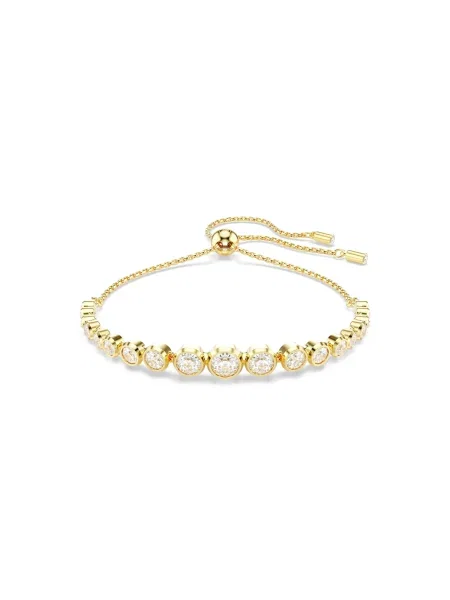 Swarovski Náramok zlatá / priehľadná