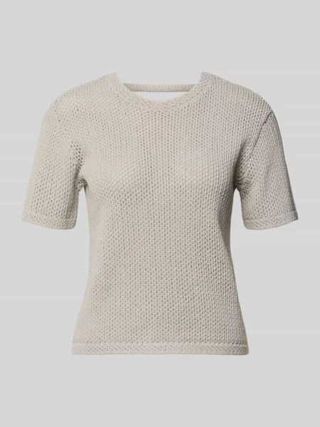 Bluzka z dzianiny z okrągłym dekoltem Armani Exchange