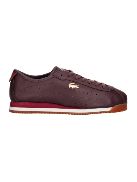 Sneakersy Lacoste skórzane czerwone