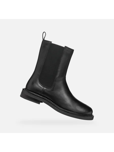 Kožené chelsea boots Geox černé