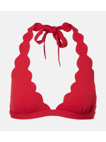 Bikini Marysia z dekoltem halter czerwony