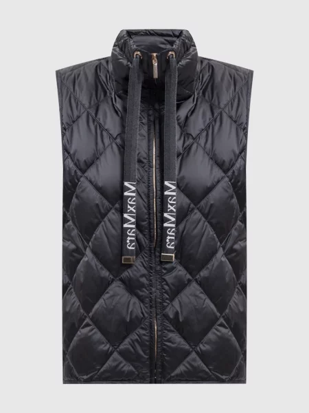 Пуховый жилет Max Mara серый