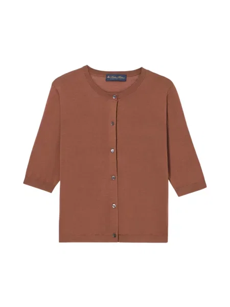 Kardigan Brooks Brothers brązowy