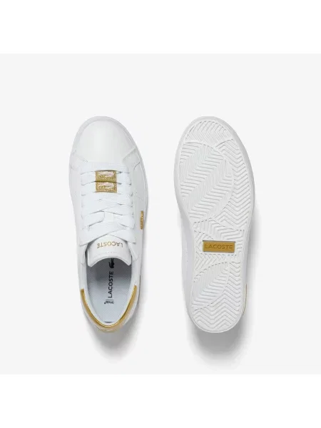 Lacoste Skórzane Buty Sportowe Powercourt białe