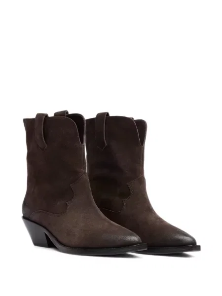 Botine Ash din piele maro