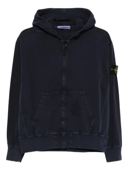 Bluza z kapturem Stone Island z kamieniami niebieska