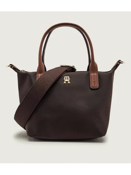 Geanta crossbody Tommy Hilfiger din piele maro