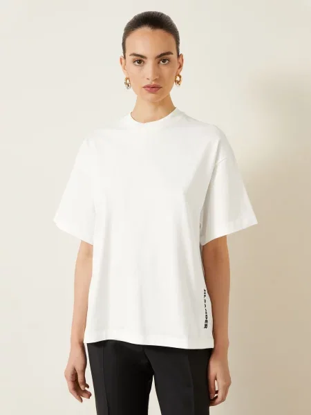 Jil Sander Tričko / černá bílá