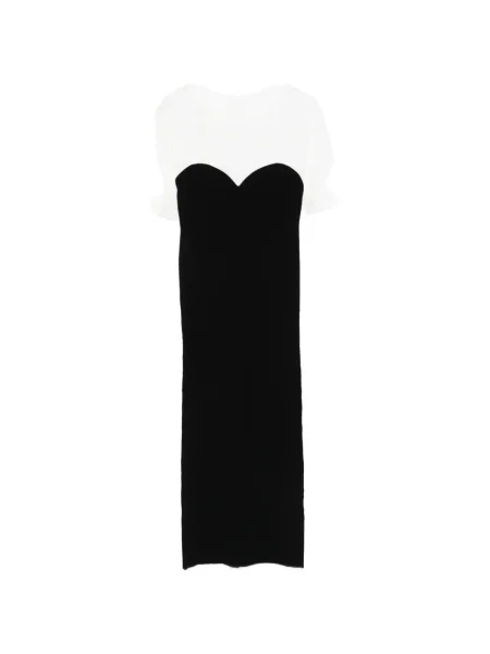 Rochie midi Patrizia Pepe până la genunchi de costum negru
