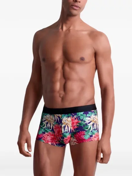 Șosete Aubade cu model floral cu imagine violet