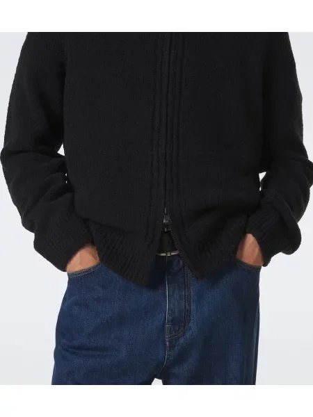 Hanorac cu glugă Moncler de lână negru