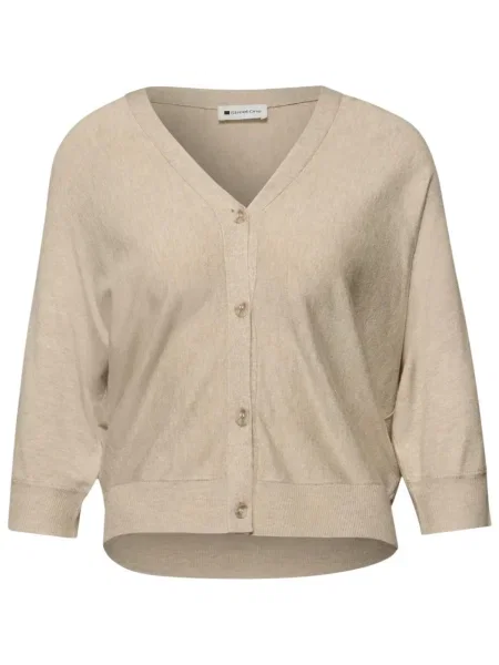 Cardigan Street One cu decolteu în V streetstyle bej
