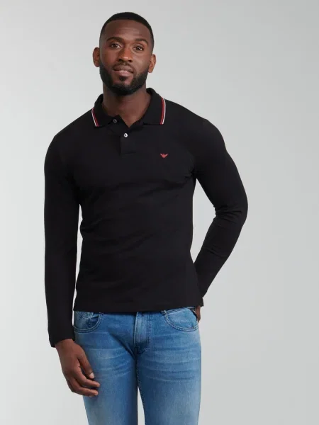 Polokošeľa Emporio Armani čierna