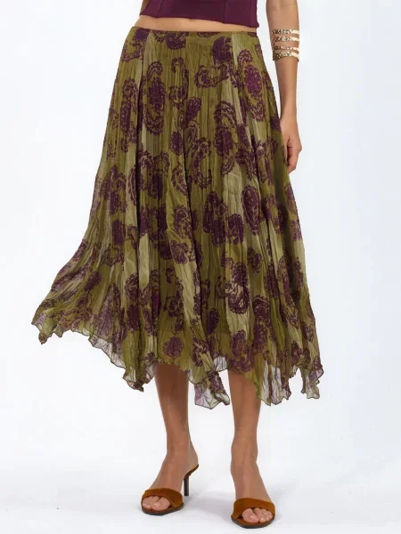 Busem Sukně khaki / olivová / cyclam