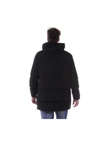 Kurtka jeansowa Armani Jeans z kapturem czarna