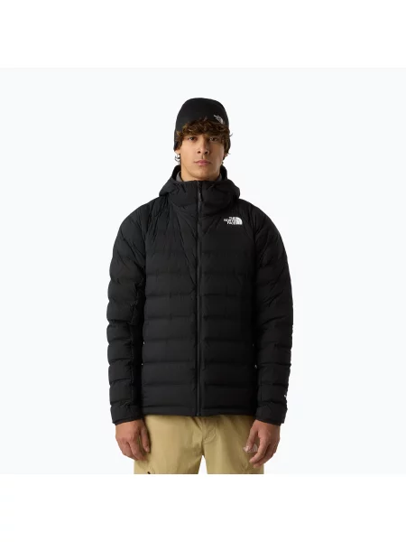 Мъжко пухено яке The North Face Abseil Stretch Down Hoodie black черно
