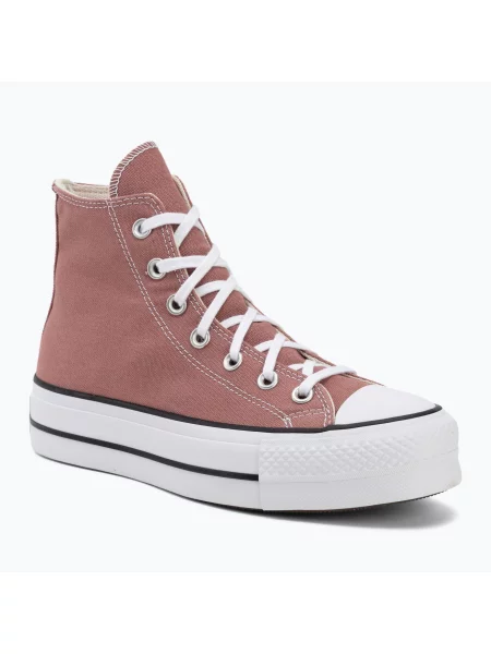 Teniși pentru femei Converse Chuck Taylor All Star Lift Hi light saddle/natural ivory