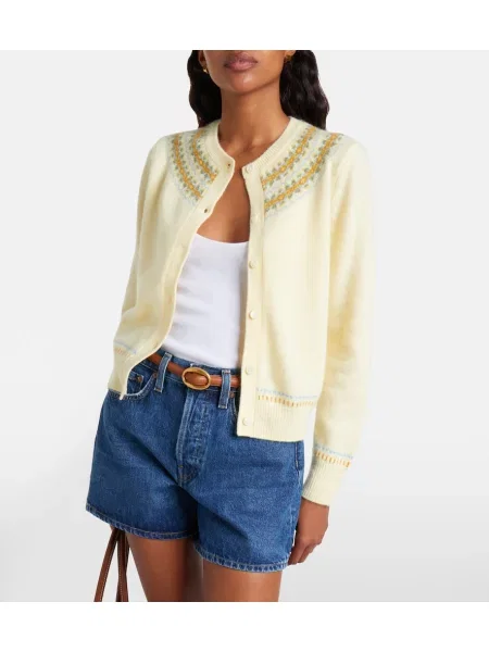 Cardigan Dôen de lână galben