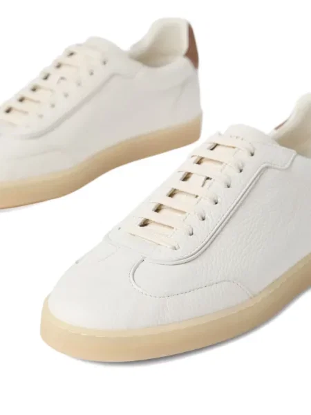 Sneakerși Brunello Cucinelli din piele alb