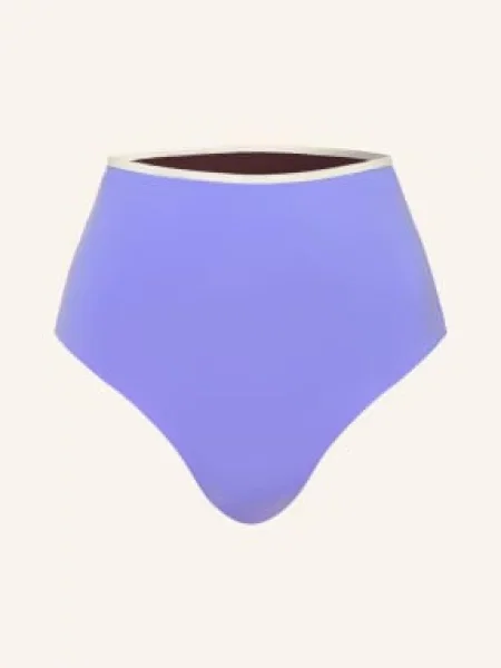 Mymarini Odwracalne Figi Bikini Shine Z Wysokim Stanem I Ochroną Uv braun złoty