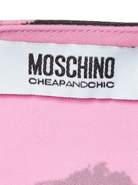 Tunika Moschino Cheap & Chic s potiskem růžová