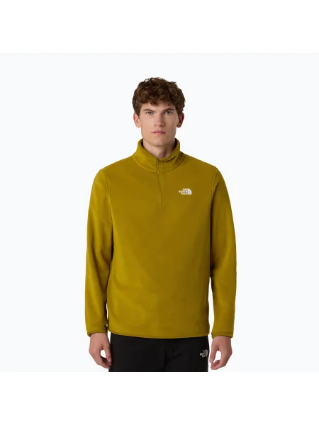 Мъжки суитшърт от полар The North Face Glacier Fleece Zip deep dijon жълто