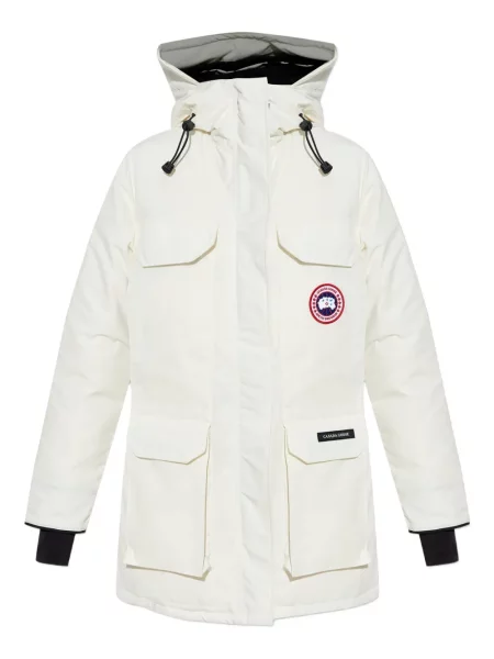 Geacă parka Canada Goose cu glugă alb