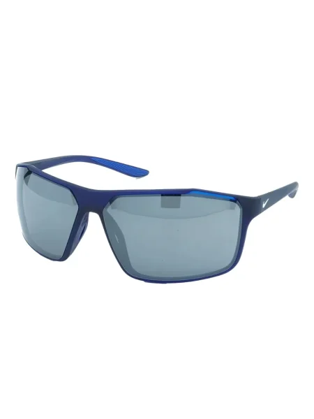 Ochelari de soare Nike cu cordon din jerseu cu imprimeu abstract gri