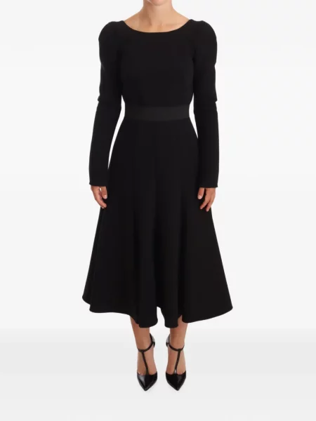 Rochie midi Dolce & Gabbana evazată negru