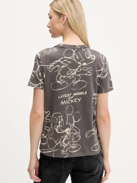 Tričko Desigual MICKEY SKETCH šedá
