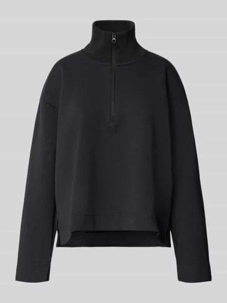 Bluza o kroju relaxed fit z zamkiem błyskawicznym Adidas Sportswear czarna