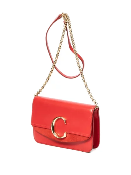 Colier Chloé Pre-owned cu bretele roșu