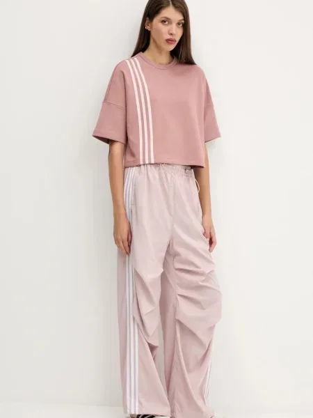Спортивні штани adidas Originals Trackpant з аплікацією рожевий
