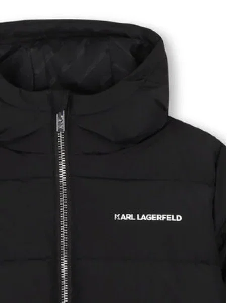 Karl Lagerfeld Kids Zimné bundy D čierna